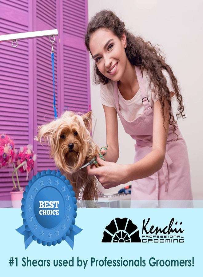Kenchii Happy Puppy Ball Tip Shears for Dogs | Pet Grooming Essentials | Stainless Steel Trimming Scissors With Safety Blunt Tip | Dog Grooming Tools | 5.5 In - Image 5